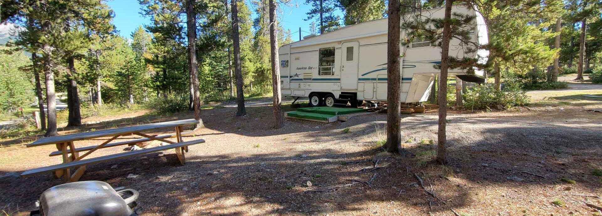 RV Site 30 Amp Power, Water & Sewer David Thompson Resort